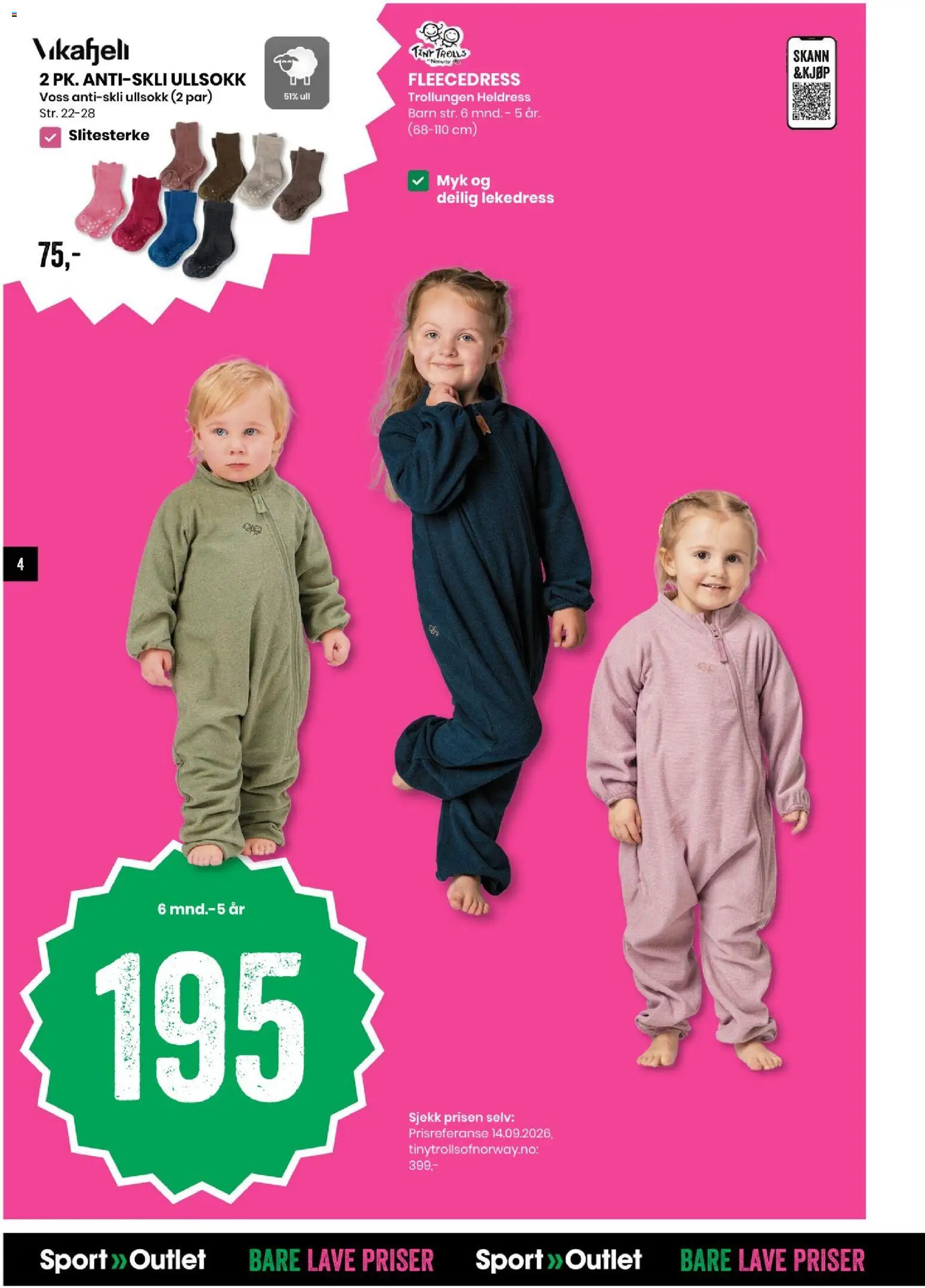 Forhåndsvis Sport Outlet kundeavis fra butikk Sport Outlet gyldig fra 29/09/2026