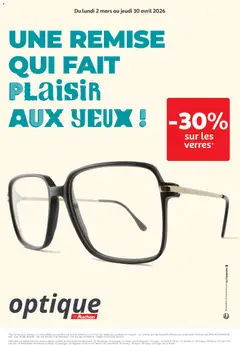Prévisualisation de Auchan - Promos optique du magasin Auchan formulaire valide 02/03/2026