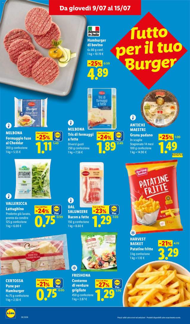 Nuovo volantino Lidl dal 09/07