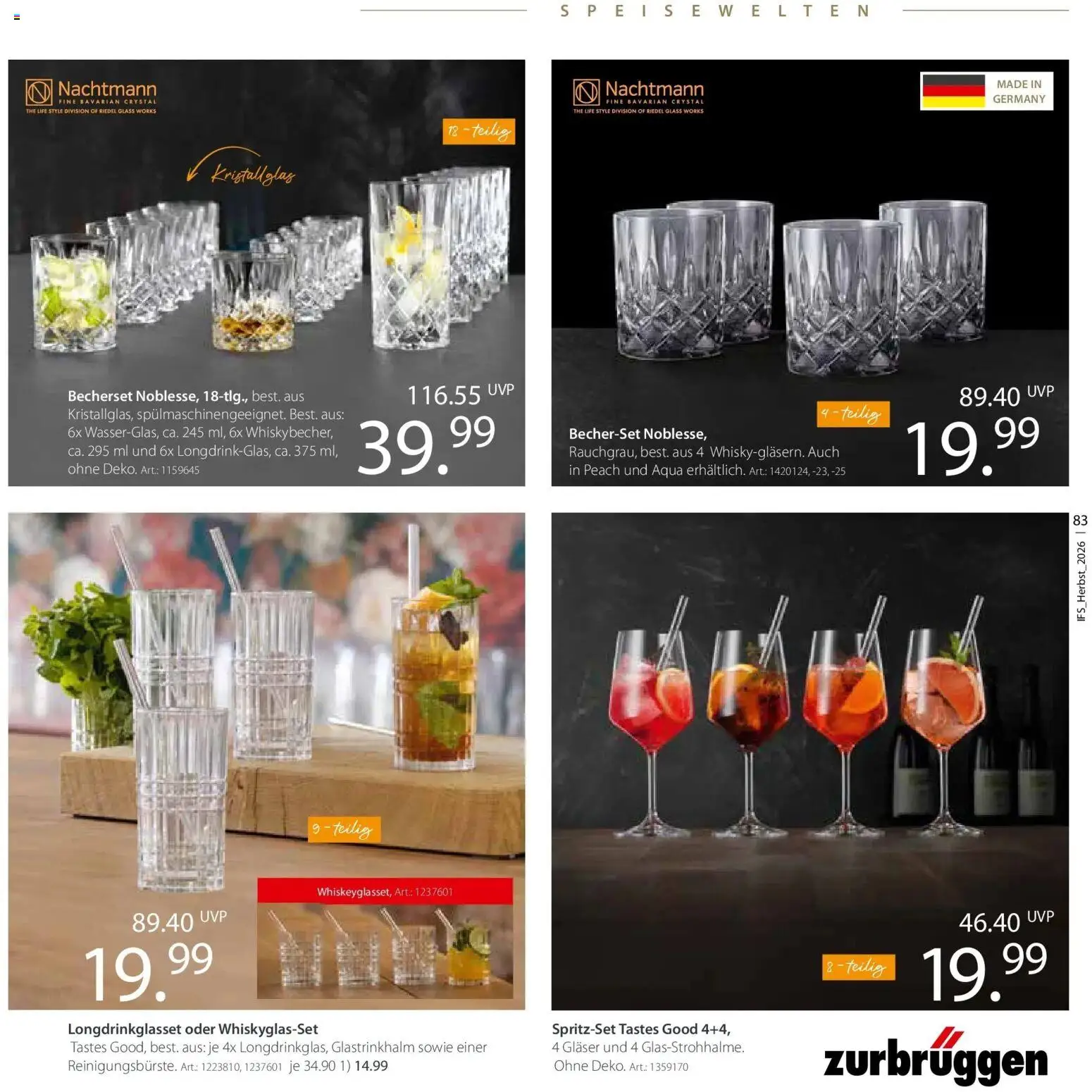 Vorschau von dem Prospekt des Geschäftes Zurbrüggen, gültig ab dem 24.10.2026
