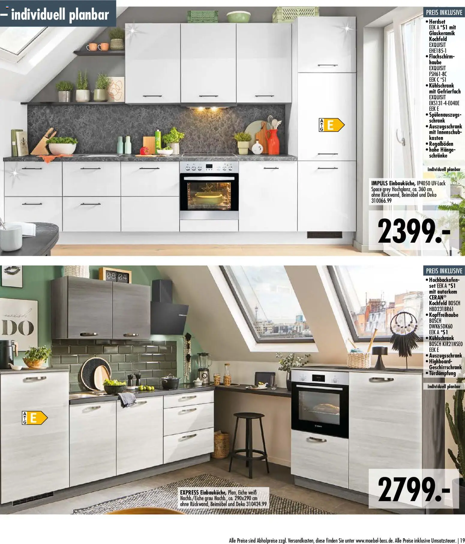 Vorschau von dem Prospekt des Geschäftes SB Möbel Boss, gültig ab dem 09.04.2026 - Bosch, Kühlschrank, Schrank, HIghboard, Kochfeld