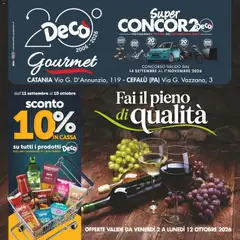 Anteprima dell'opuscolo Decò volantino Gourmet Sicilia dal negozio Decò valido da 02/10/2026