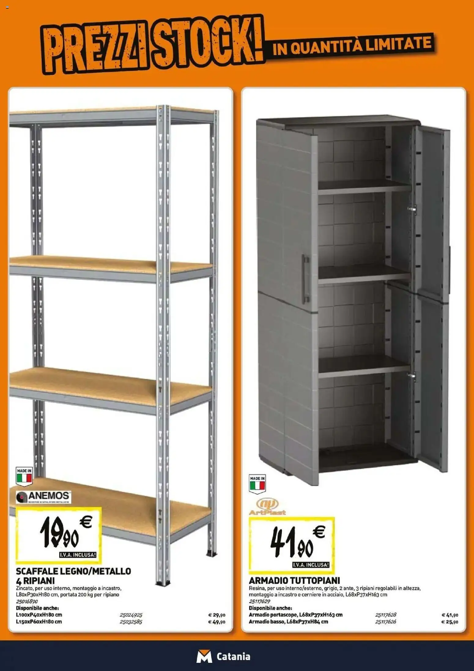 Anteprima dell'opuscolo TECNOMAT catalogo Misterbianco dal negozio TECNOMAT valido da 27/08/2026 - Armadio, Scaffale, Ripiano