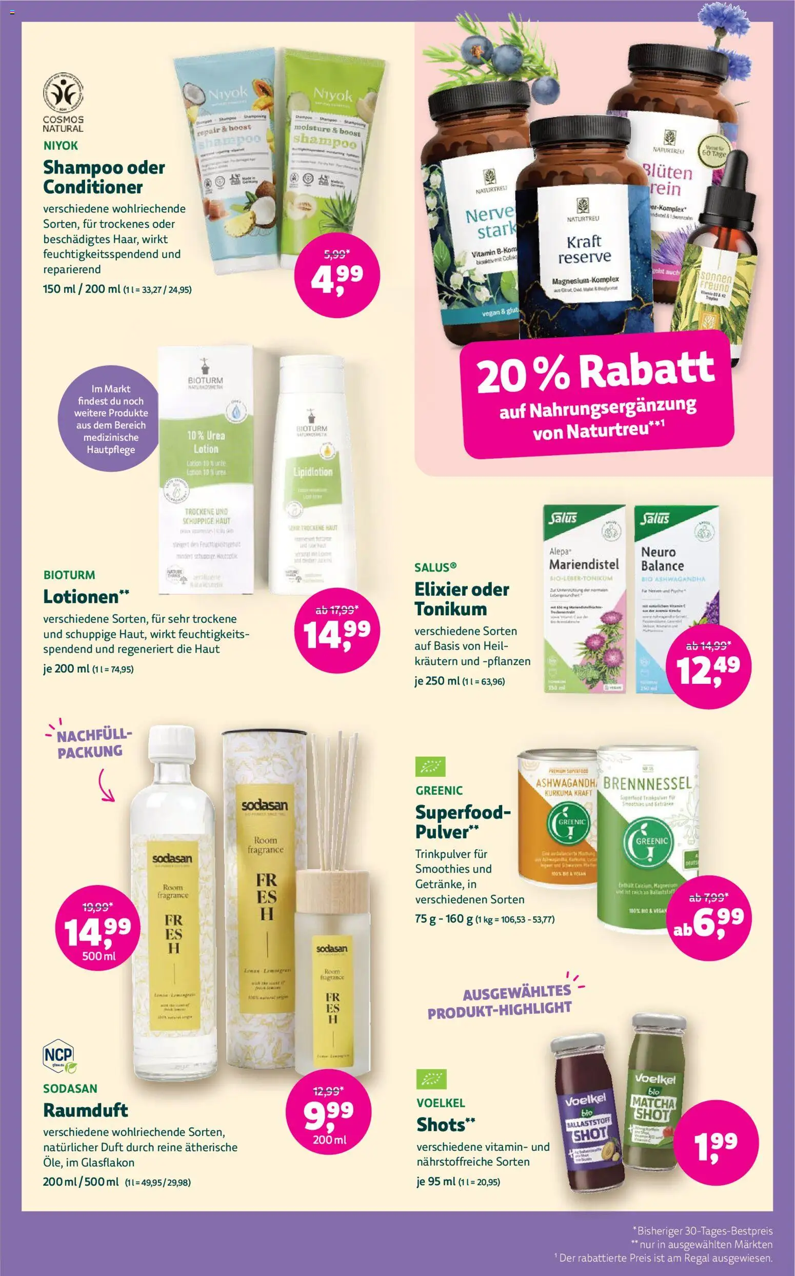 Vorschau von dem Prospekt des Geschäftes BioMarkt, gültig ab dem 09.09.2026 - Regal, Tür, Shampoo, Duft