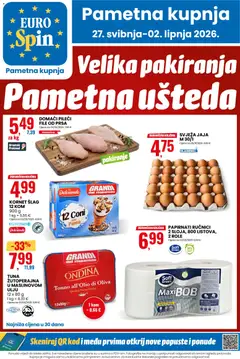 Pregled letka Eurospin Katalog trgovine Eurospin vrijedi od 27.05.2026