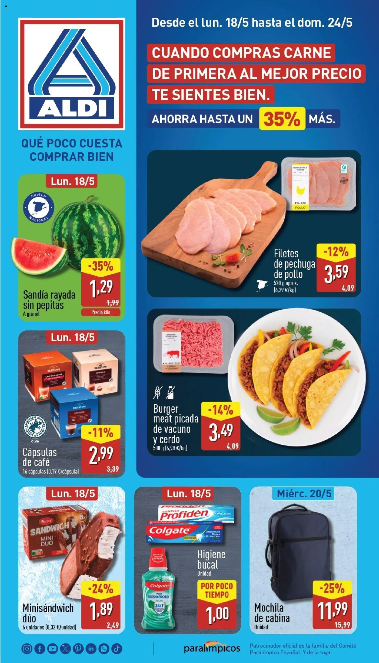 Vista previa del folleto de la tienda Aldi válido desde el 18/05/2026 
