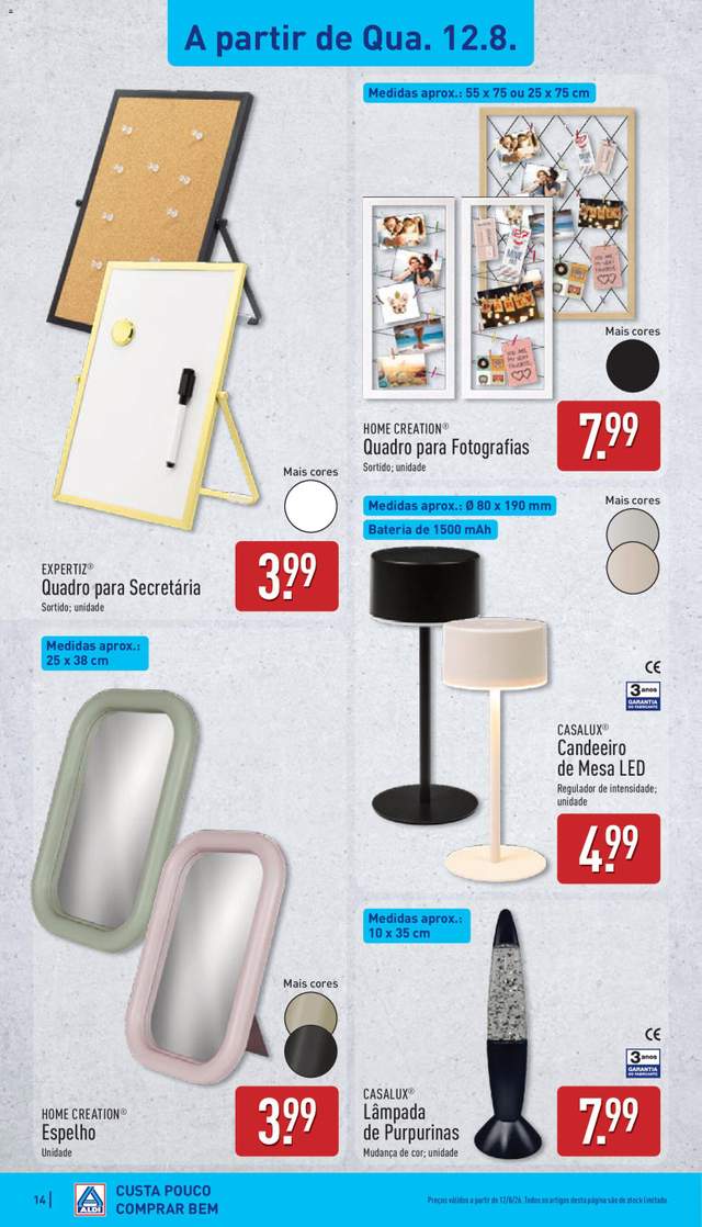 Novo folheto Aldi a partir de 10/08