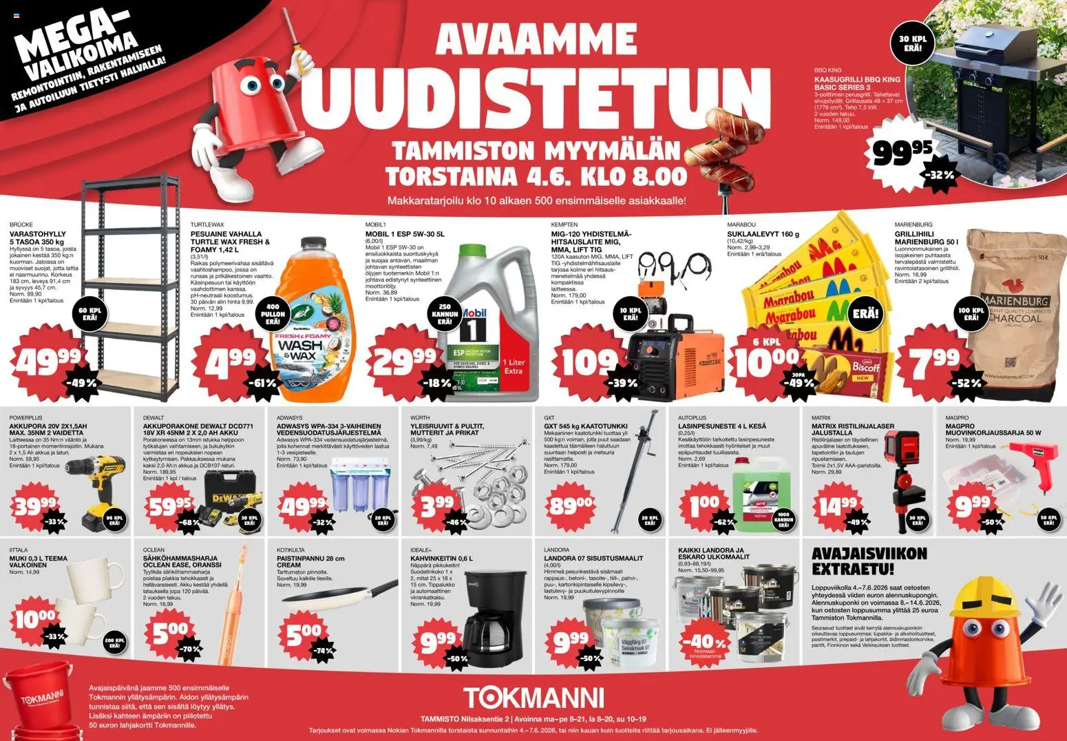 Kaupan Tokmanni Tokmanni tarjoukset - Tammiston avaus esikatselu, voimassa 04/06/2026