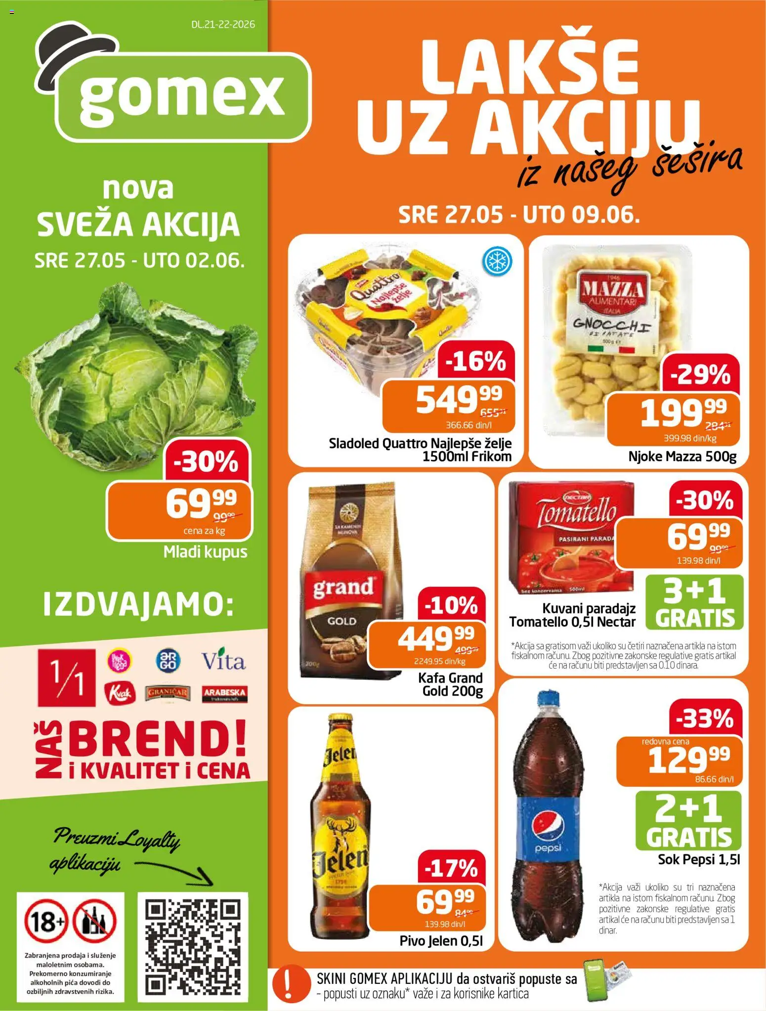Pregled Gomex kataloga - važi od 27.05.2026
