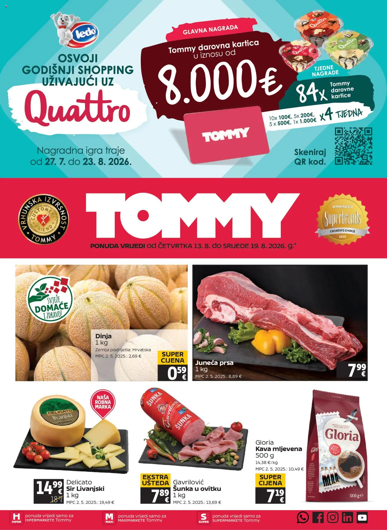 Pregled letka Tommy Katalog trgovine Tommy vrijedi od 13.08.2026