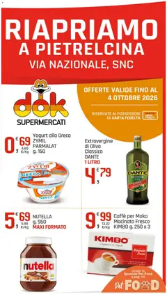 Anteprima dell'opuscolo DOK volantino Riapriamo Pietrelcina dal negozio DOK valido da 22/09/2026