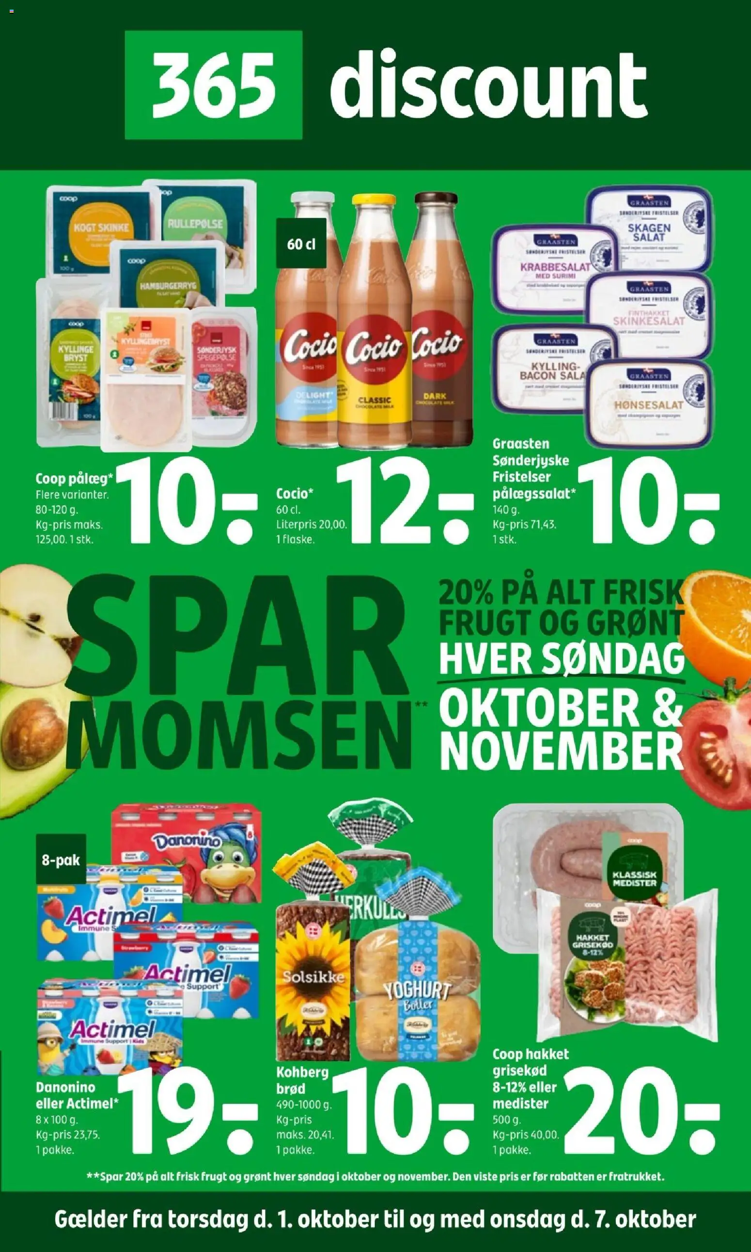 Eksempel på tilbudsavis Coop 365 - Tilbudsavis uge 40 fra butik Coop 365 gyldig fra 01/10/2026