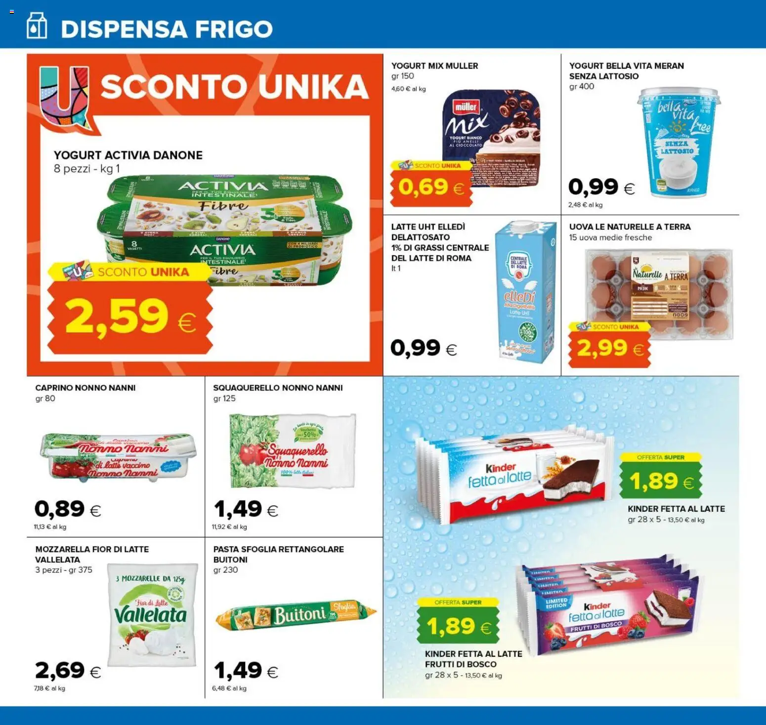 Anteprima dell'opuscolo Oasi volantino Zagarolo dal negozio Oasi valido da 22/10/2026 - Latte, Terra, Cioccolato, Pasta sfoglia, Yogurt, Mozzarella, Frutti di bosco, Senza lattosio