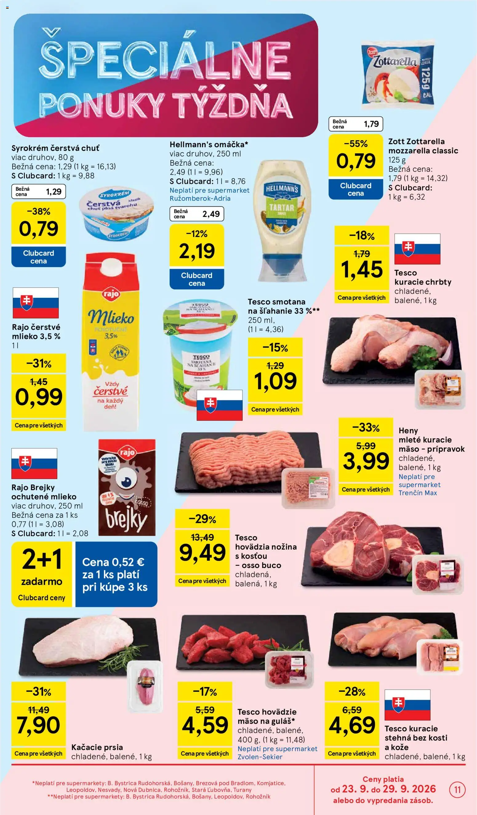 Náhľad Tesco letáku platného od 23.09.2026