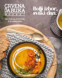 Pregled letka Crvena jabuka katalog trgovine Crvena jabuka vrijedi od 21.10.2026
