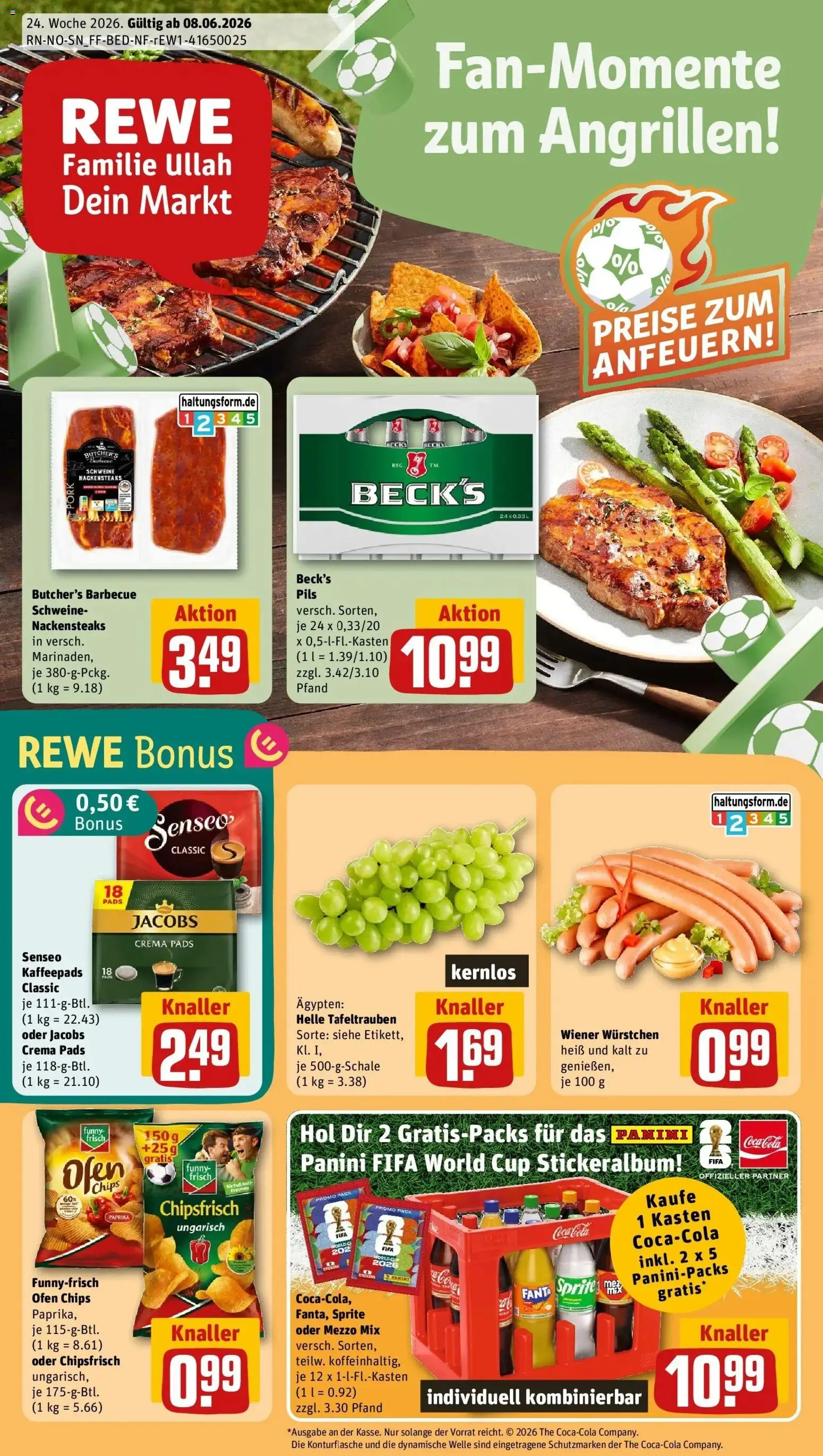 Vorschau von dem Prospekt des Geschäftes Rewe, gültig ab dem 08.06.2026