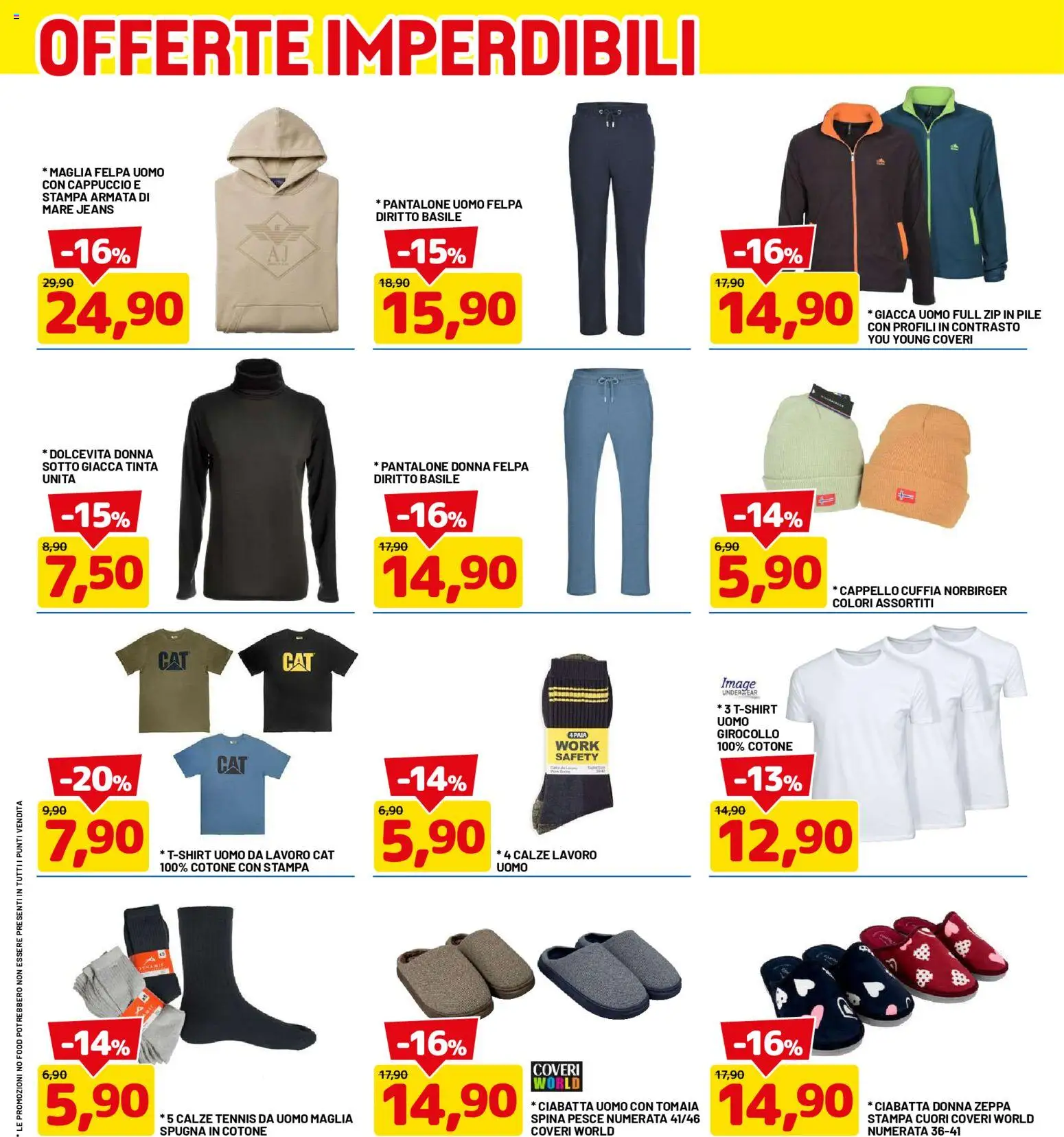 Anteprima dell'opuscolo D Più volantino dal negozio D Più valido da 26/10/2026 - Stampa, Pesce, Cappello, Felpa, Giacca, Pile, Spugna, Cappuccio
