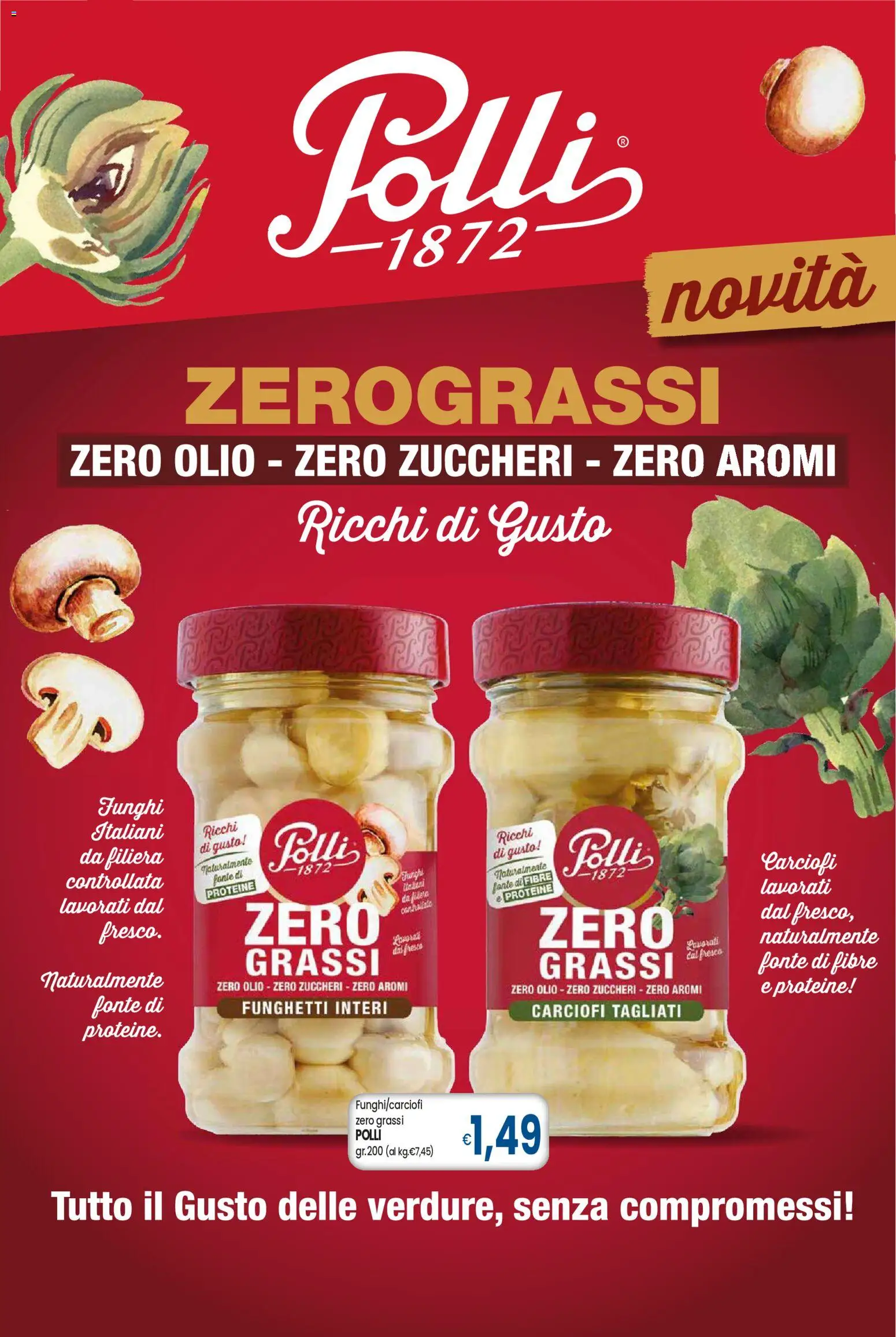 Anteprima dell'opuscolo Famila volantino Grandi Marche dal negozio Famila valido da 29/10/2026 - Funghi, Carciofi, Olio