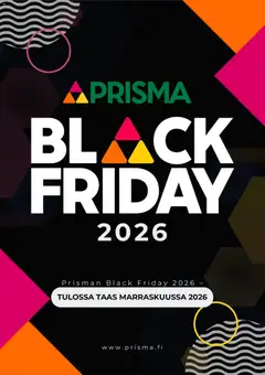 Kaupan Prisma Prisma Black Friday -ennakkoilmoitus esikatselu, voimassa 09/10/2026