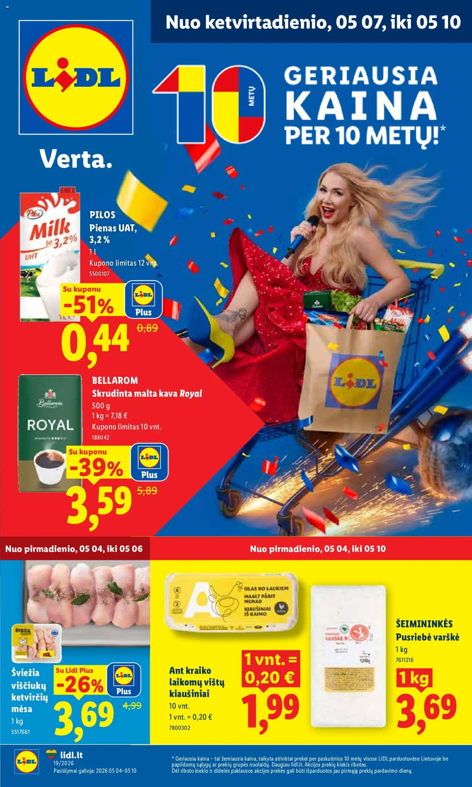 LIDL parduotuvės leidinio LIDL leidinys galiojančio nuo 2026.05.04 peržiūra