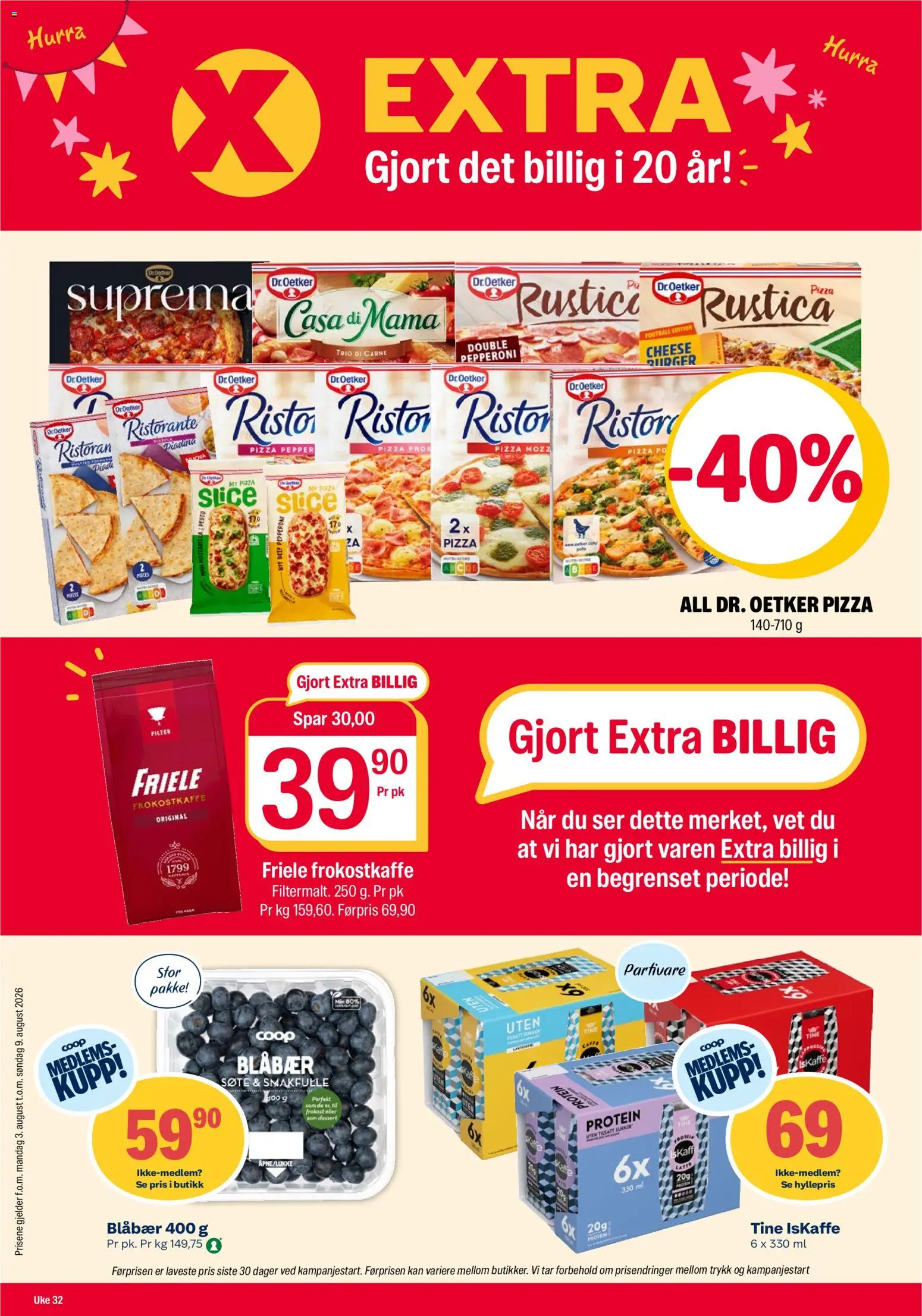 Forhåndsvis Coop Extra kundeavis fra butikk Coop Extra gyldig fra 03/08/2026