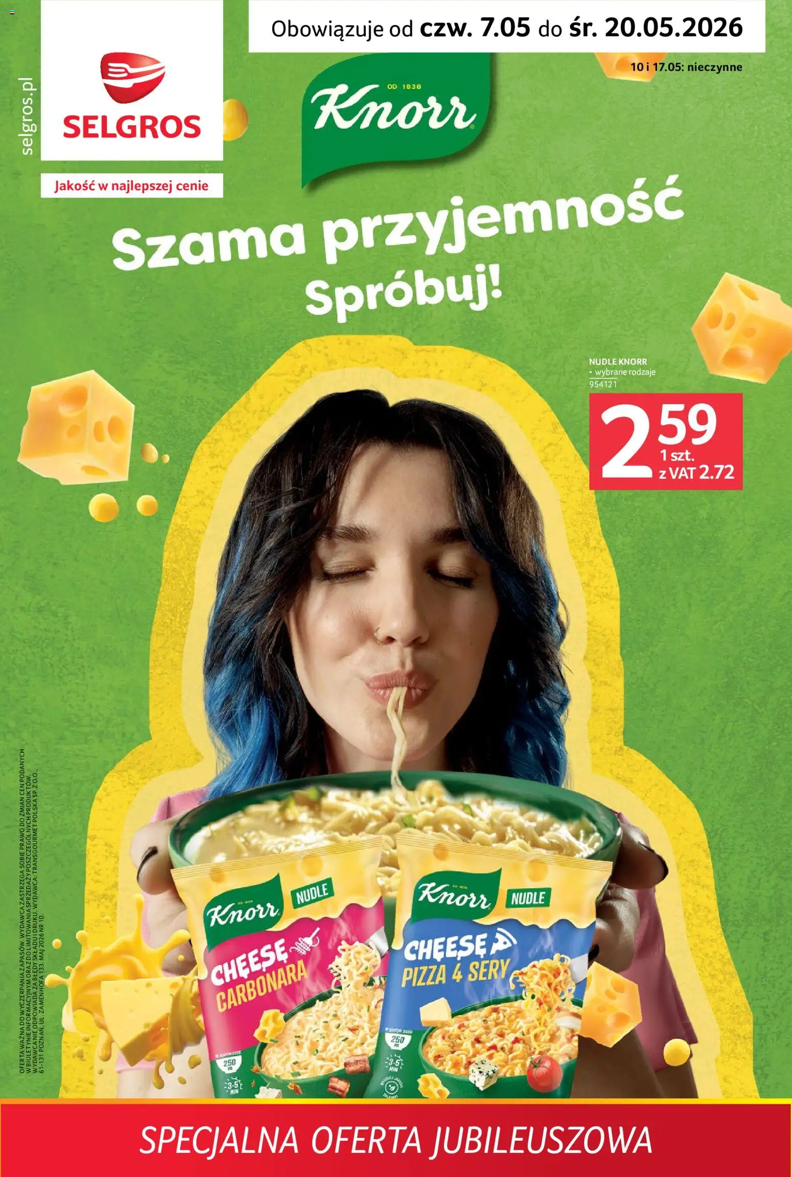Pogląd gazetki "Selgros cash&carry gazetka - Specjalna oferta jubileuszowa" ze sklepu Selgros cash&carry ważnej od 07.05.2026
