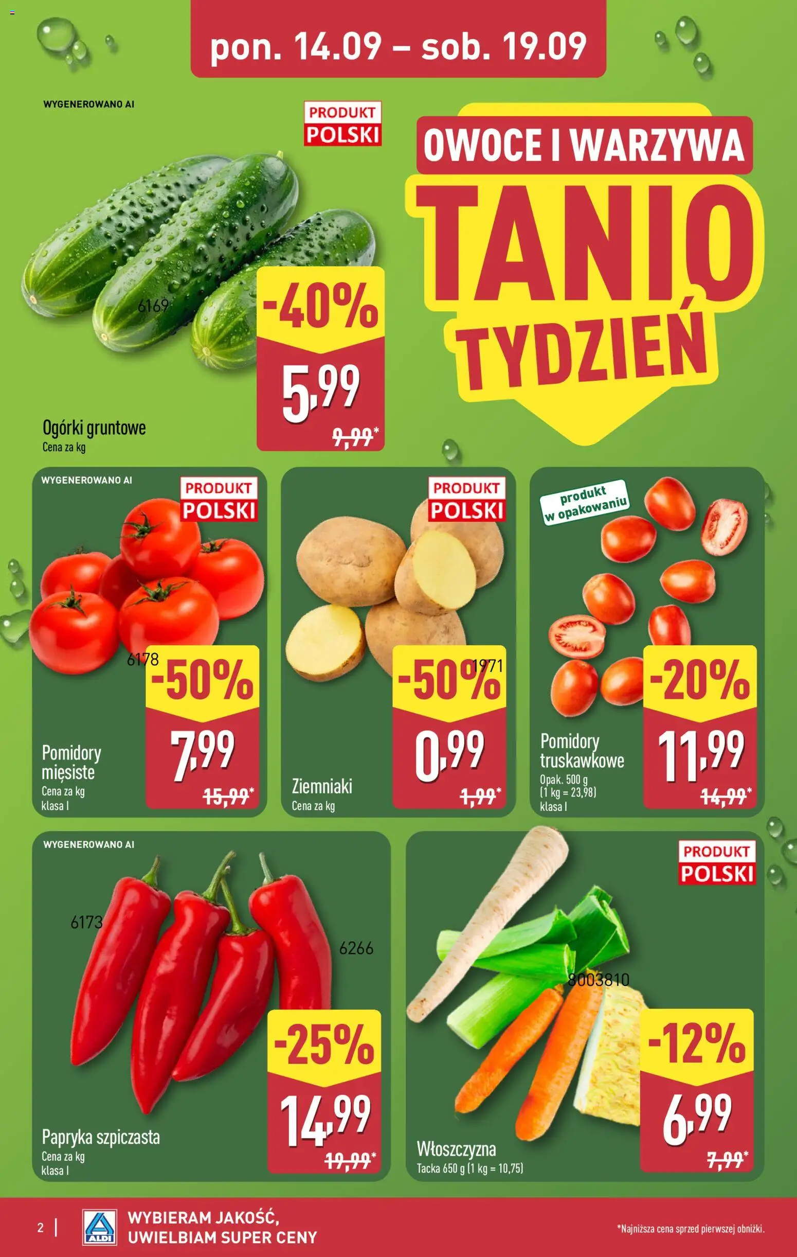 Pogląd gazetki "Aldi gazetka" ze sklepu Aldi ważnej od 14.09.2026