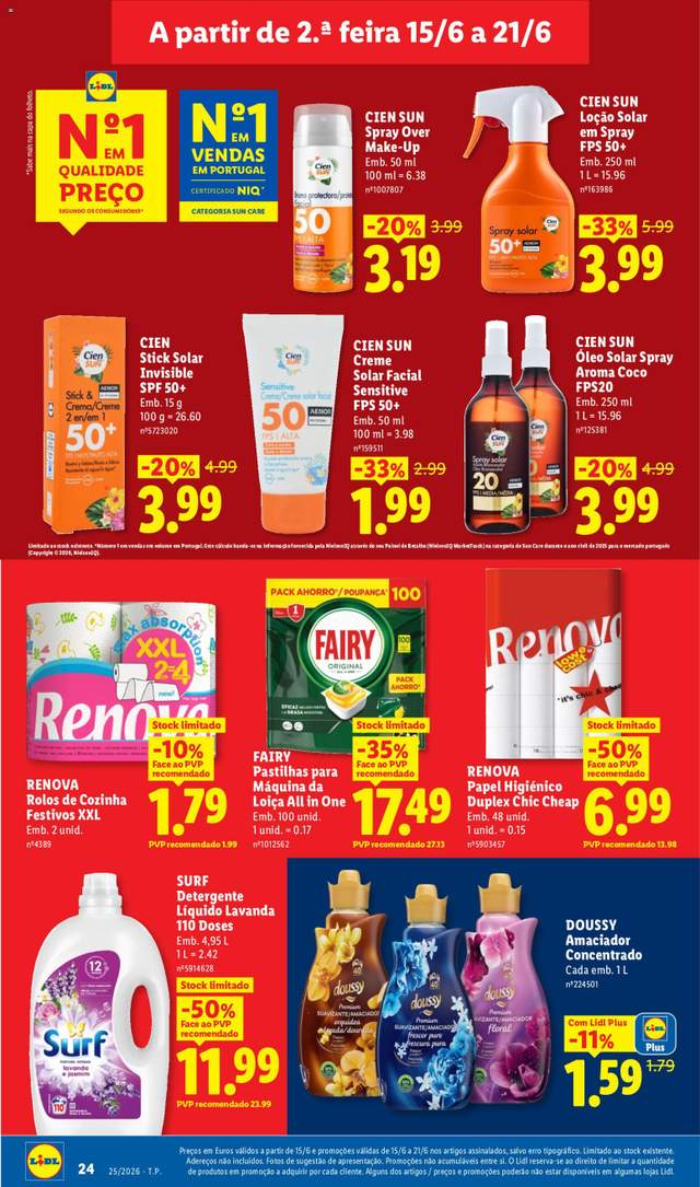 Novo folheto Lidl a partir de 15/06