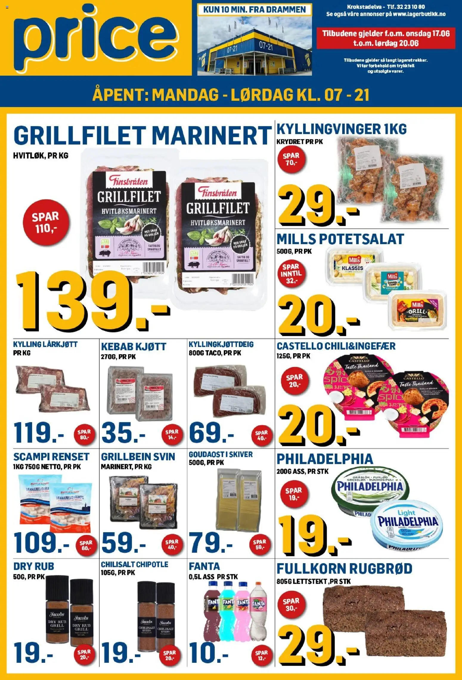 Forhåndsvis Price Lagerbutikk kundeavis fra butikk Price Lagerbutikk gyldig fra 17/06/2026