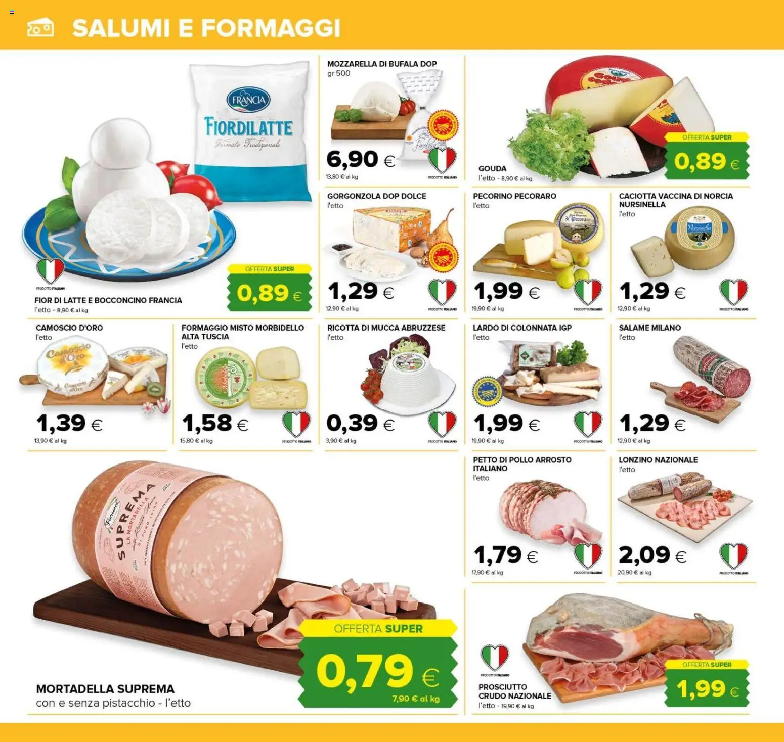 Anteprima dell'opuscolo Tigre volantino Roma dal negozio Tigre valido da 22/10/2026 - Latte, Formaggio, Mozzarella, Mortadella, Prosciutto, Petto di Pollo, Pistacchio, Pollo arrosto