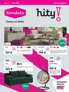 Náhľad Kondela letáku platného od 08.07.2026
