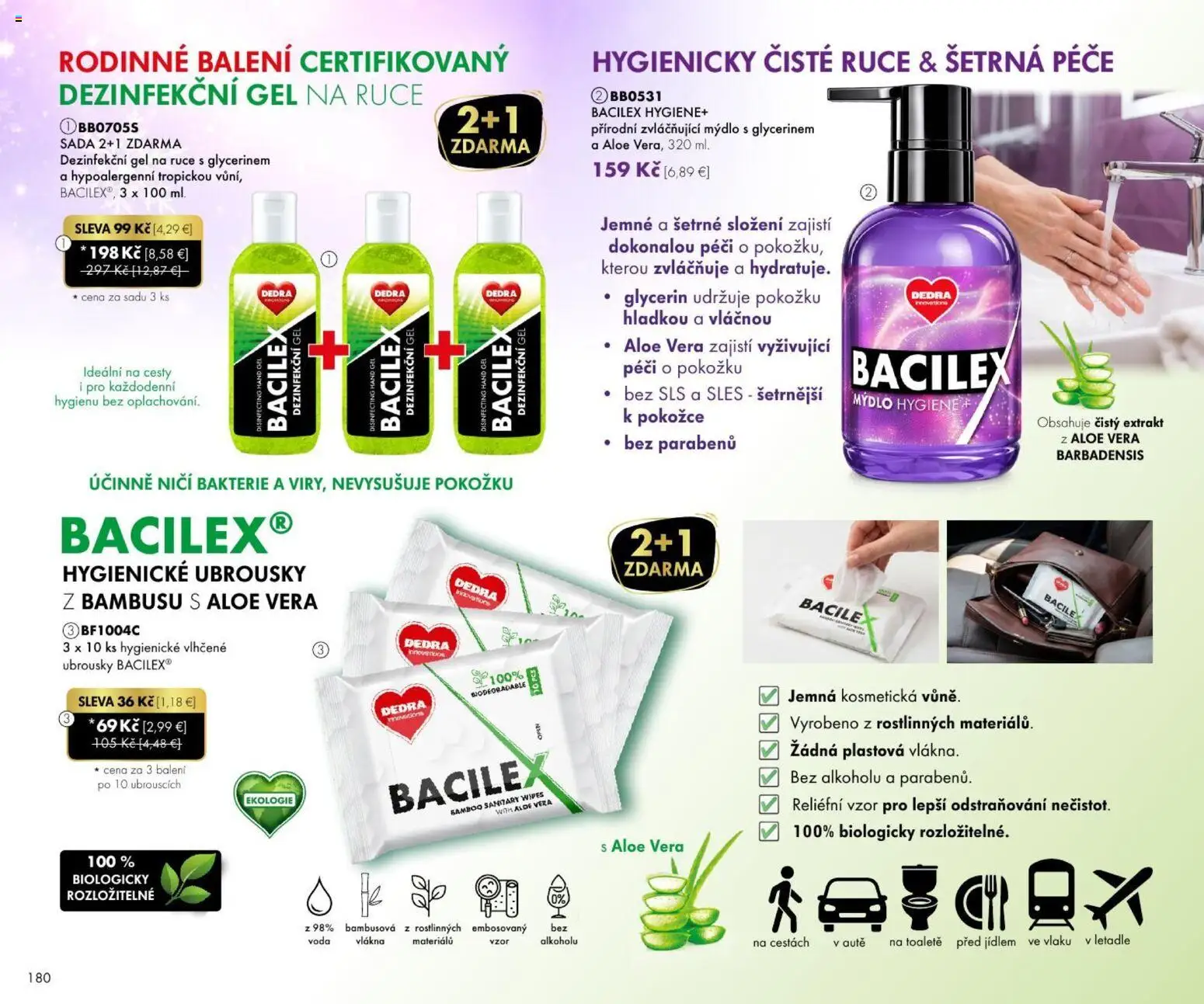 Náhľad Dedra letáku platného od 23.10.2026 - Voda, Aloe Vera, Mydlo