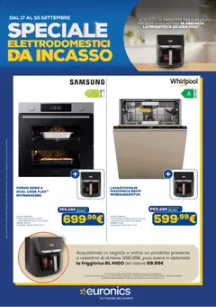 Anteprima dell'opuscolo Euronics volantino Elettrodomestici da Incasso dal negozio Euronics valido da 17/09/2026