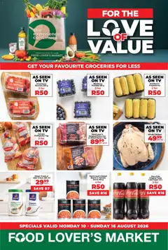 Preview of Food Lover's Market flyer valid from 10/08/2026