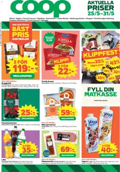 Förhandsgranska reklamblad Coop Daglivs erbjudanden från butik Coop Daglivs gäller från 25/05/2026