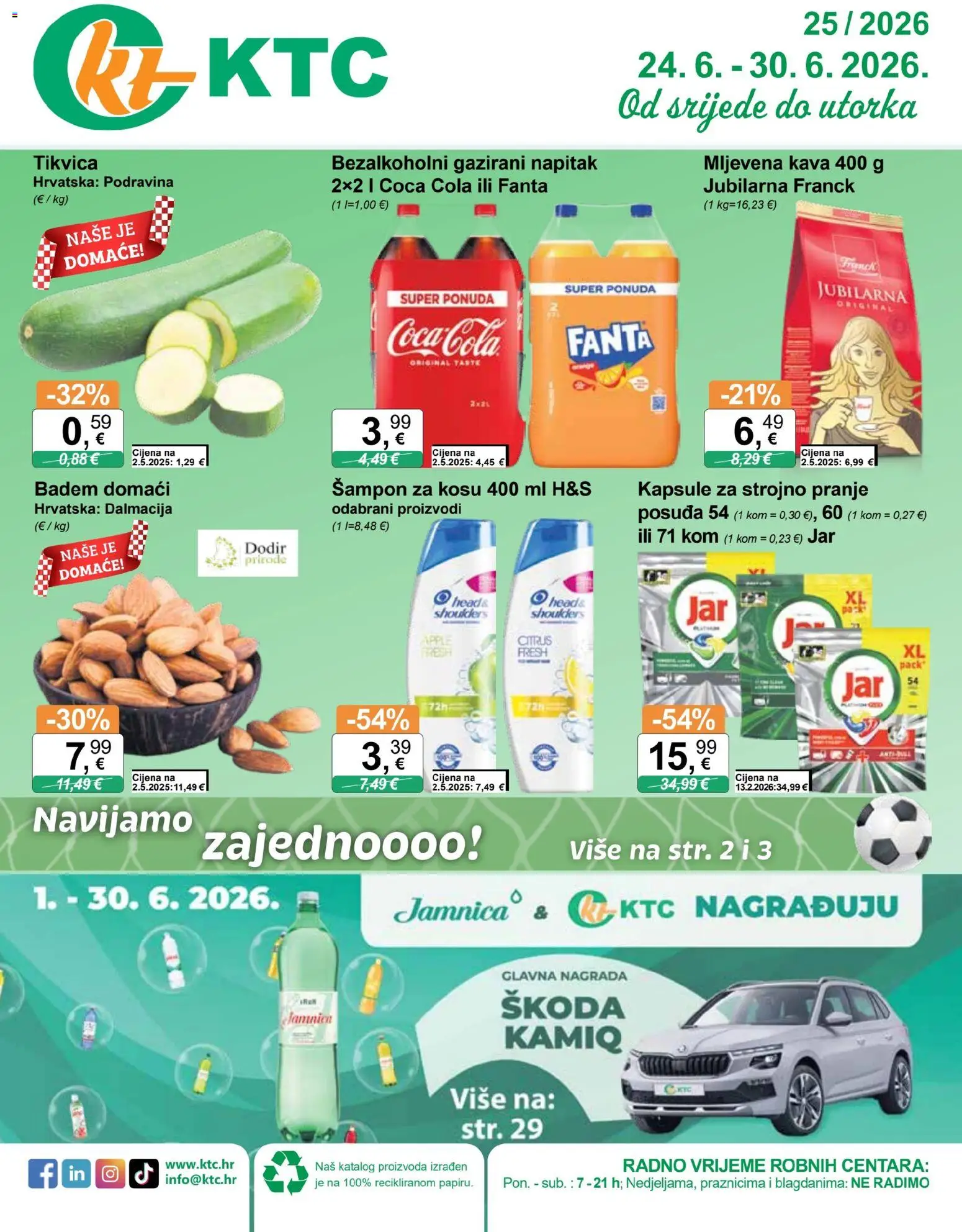Pregled letka KTC Katalog trgovine KTC vrijedi od 24.06.2026