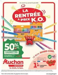 Prévisualisation de Auchan Rentrée prix KO supers du magasin Auchan formulaire valide 11/08/2026