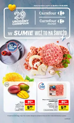 Pogląd gazetki "Carrefour gazetka - Weź to na świeżo" ze sklepu Carrefour ważnej od 26.10.2026