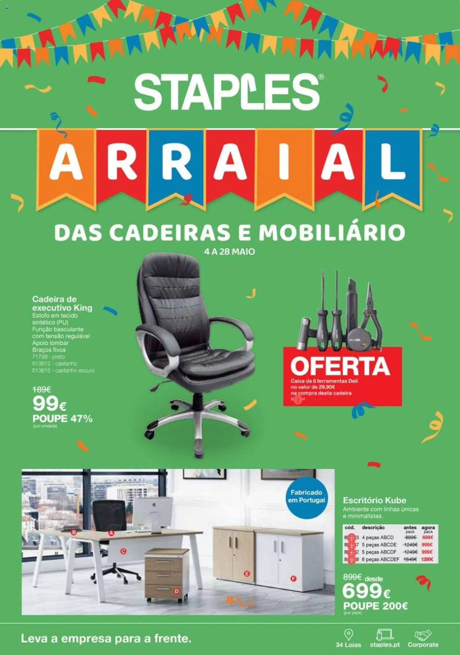 Pré-visualização do folheto da loja Staples válida a partir de 04/05/2026