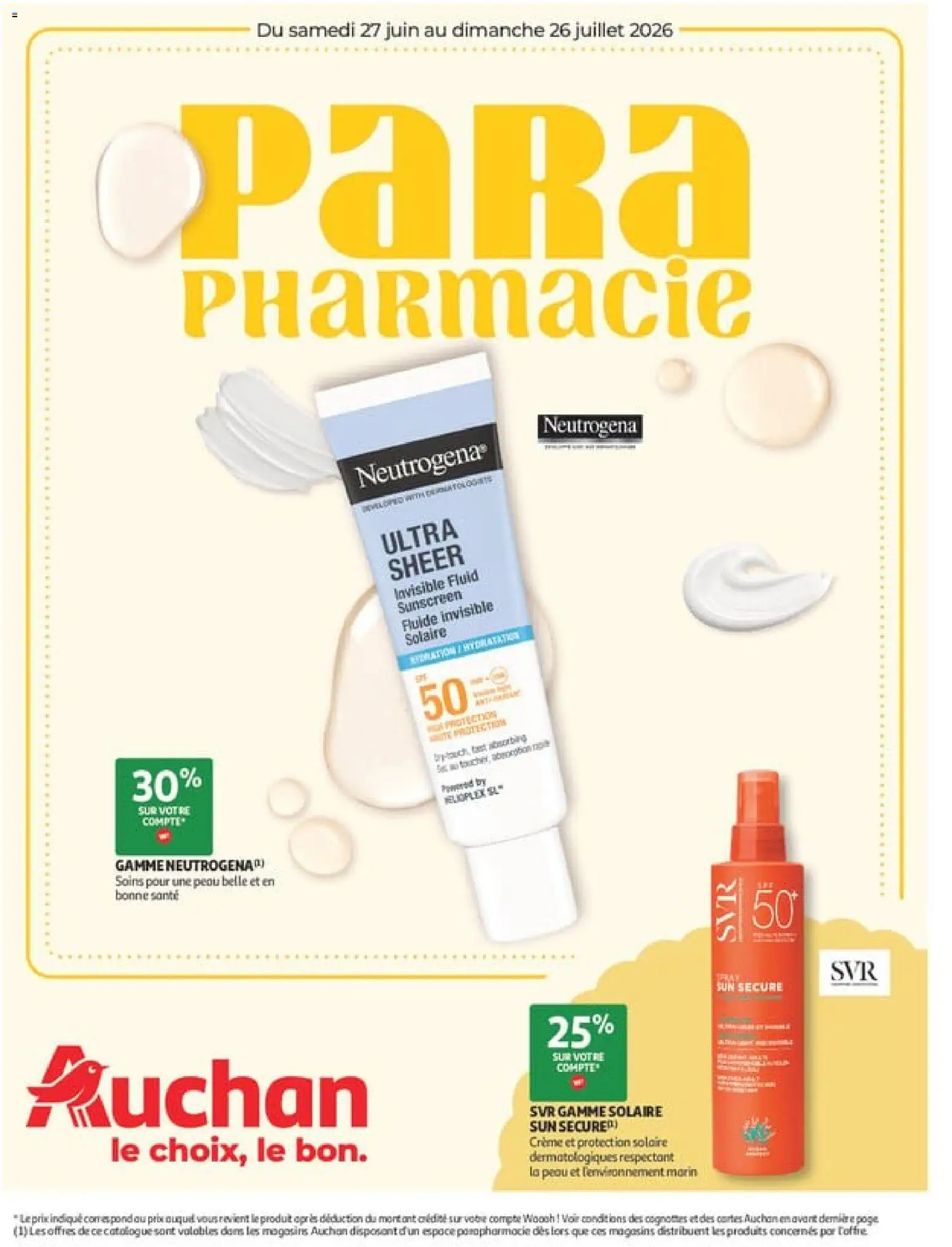 Prévisualisation de Auchan - Parapharmacie, beauté du magasin Auchan formulaire valide 27/06/2026