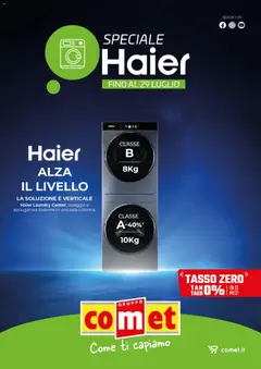 Anteprima dell'opuscolo Comet volantino Haier dal negozio Comet valido da 23/07/2026
