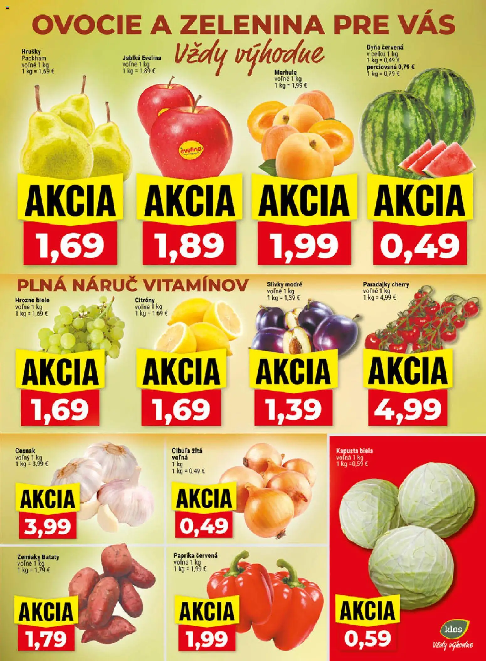 Náhľad Klas letáku platného od 24.08.2026