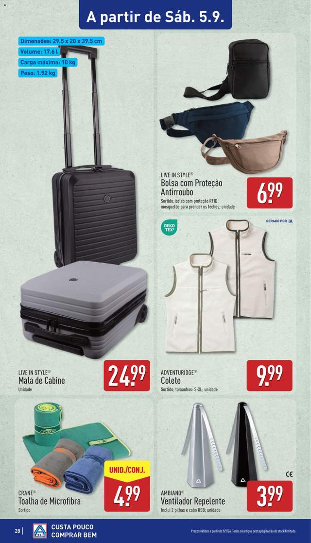Novo folheto Aldi a partir de 31/08