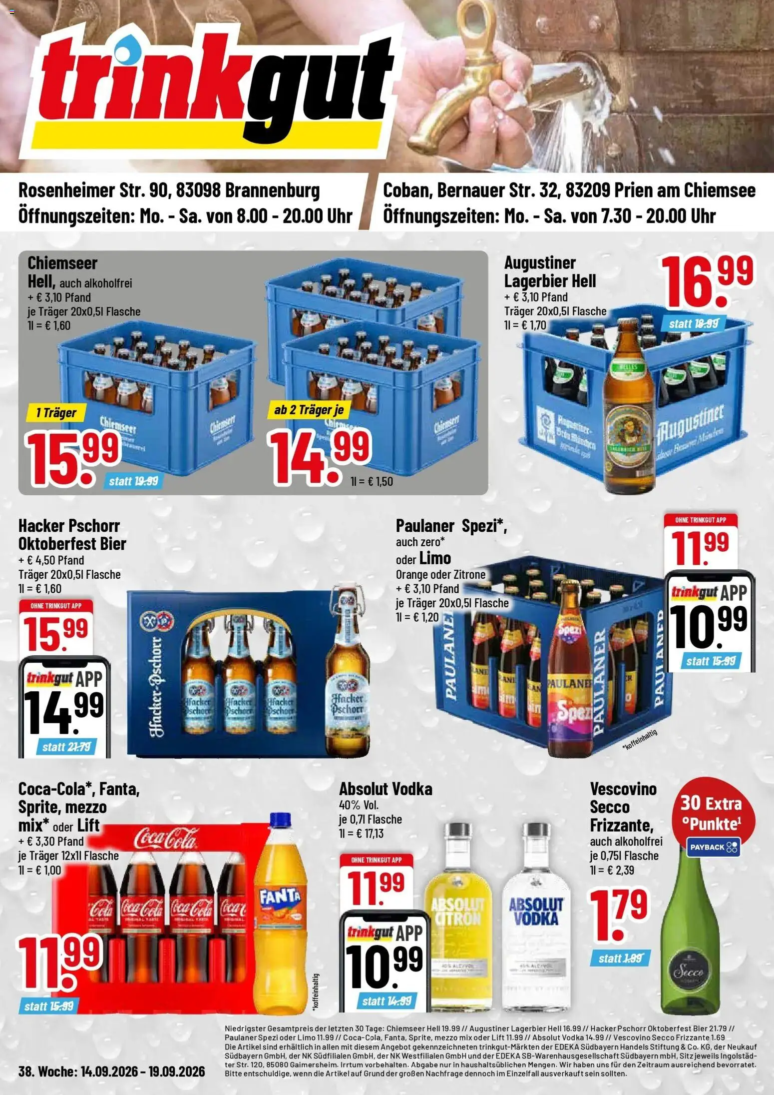 Vorschau von dem Prospekt des Geschäftes Trinkgut, gültig ab dem 14.09.2026