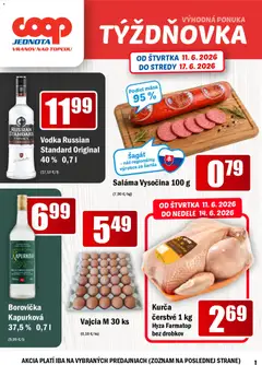 Náhľad COOP Jednota letáku platného od 11.06.2026