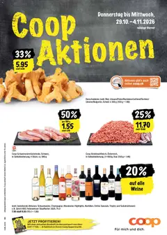 Vorschau des Merkblatts Coop aktionen vom Shop Coop gültig von 29.10.2026 bis 04.11.2026