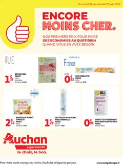 Voorbeeld van Auchan Marque Pouce supers van winkel Auchan geldig vanaf 16/06/2026
