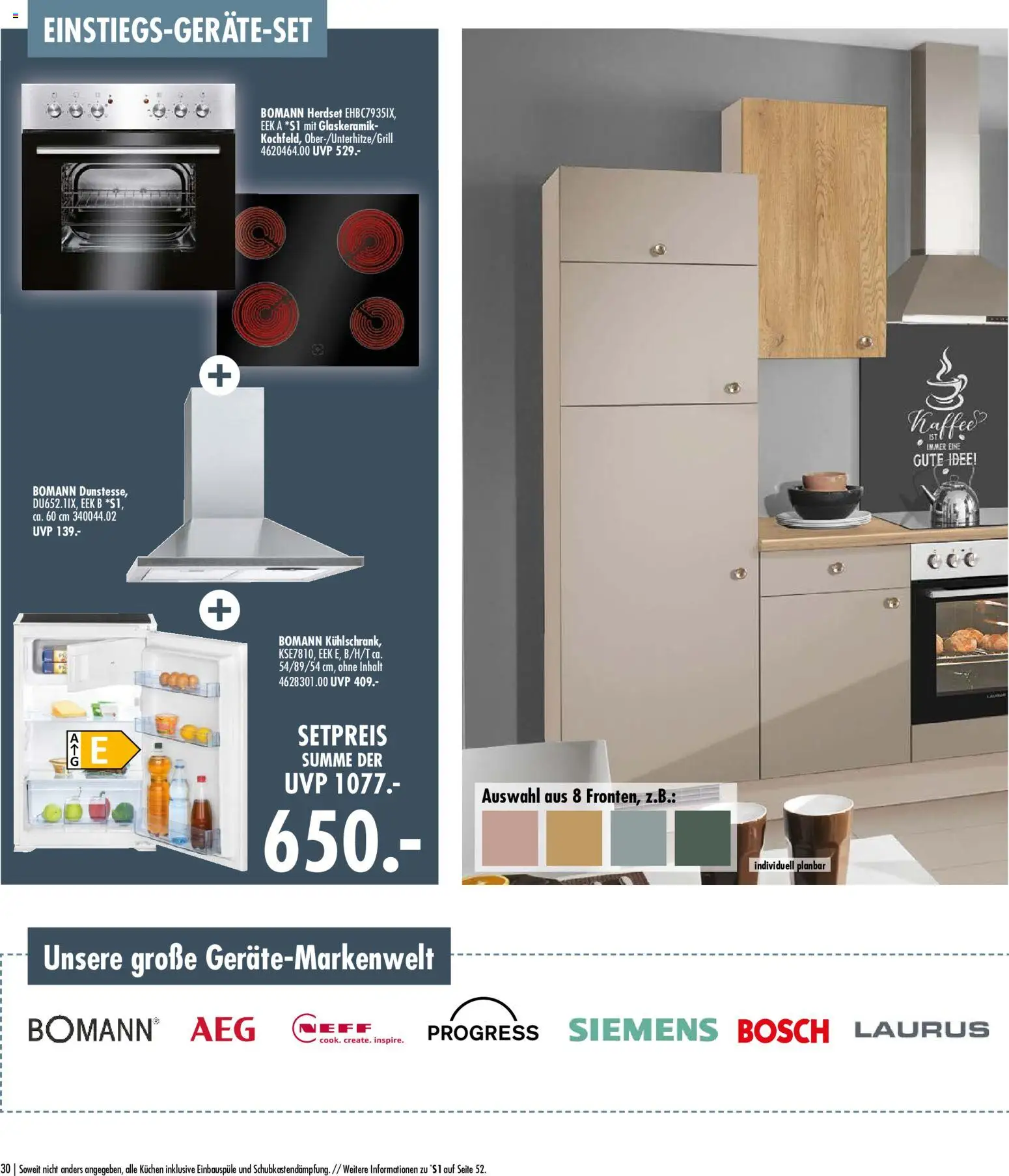 Vorschau von dem Prospekt des Geschäftes SB Möbel Boss, gültig ab dem 09.04.2026 - Kaffee, Bosch, Siemens, AEG