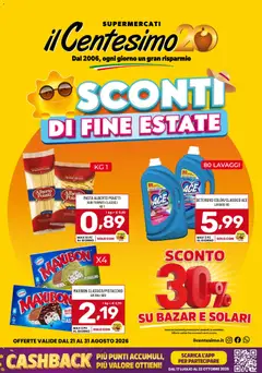 Anteprima dell'opuscolo Il Centesimo volantino dal negozio Il Centesimo valido da 21/08/2026