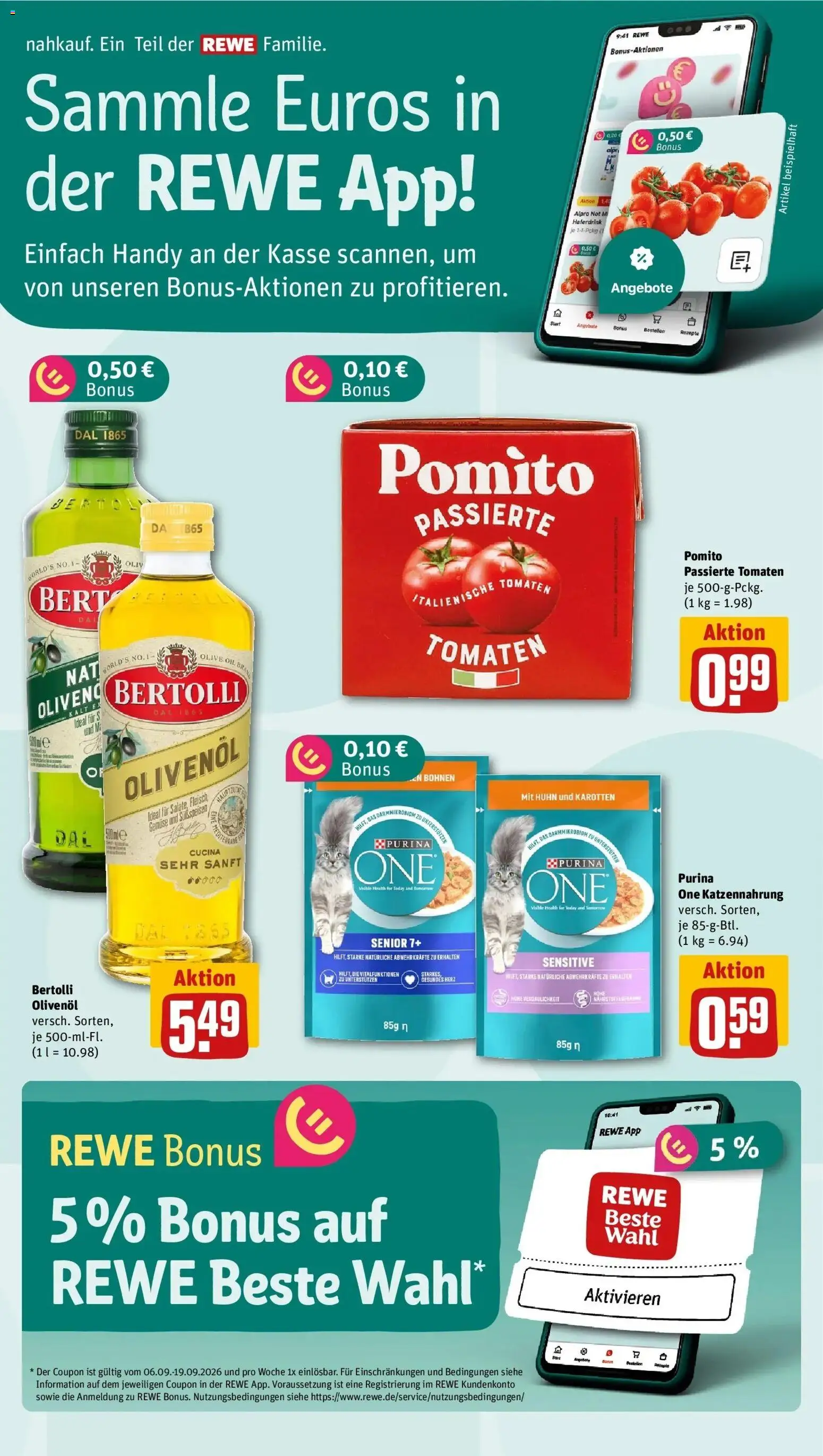 Vorschau von dem Prospekt des Geschäftes Rewe, gültig ab dem 07.09.2026